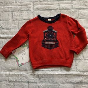 Gymboree size 2t red train sweater- worn once